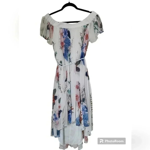 Ted Baker luner jamboree pleated off the shoulder maxi dress - Picture 4 of 6